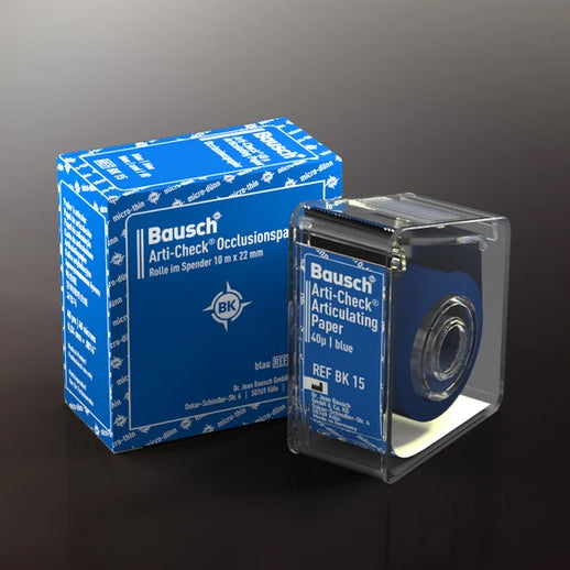 PAPEL ARTICULADO BAUSCH rollo 40 µ 10mx22 mm azul