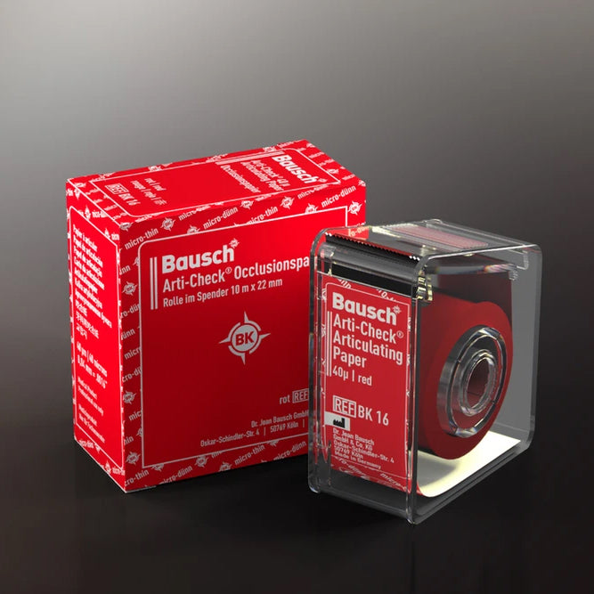 PAPEL ARTICULADO BAUSCH rollo 40 µ 10x22 mm rojo