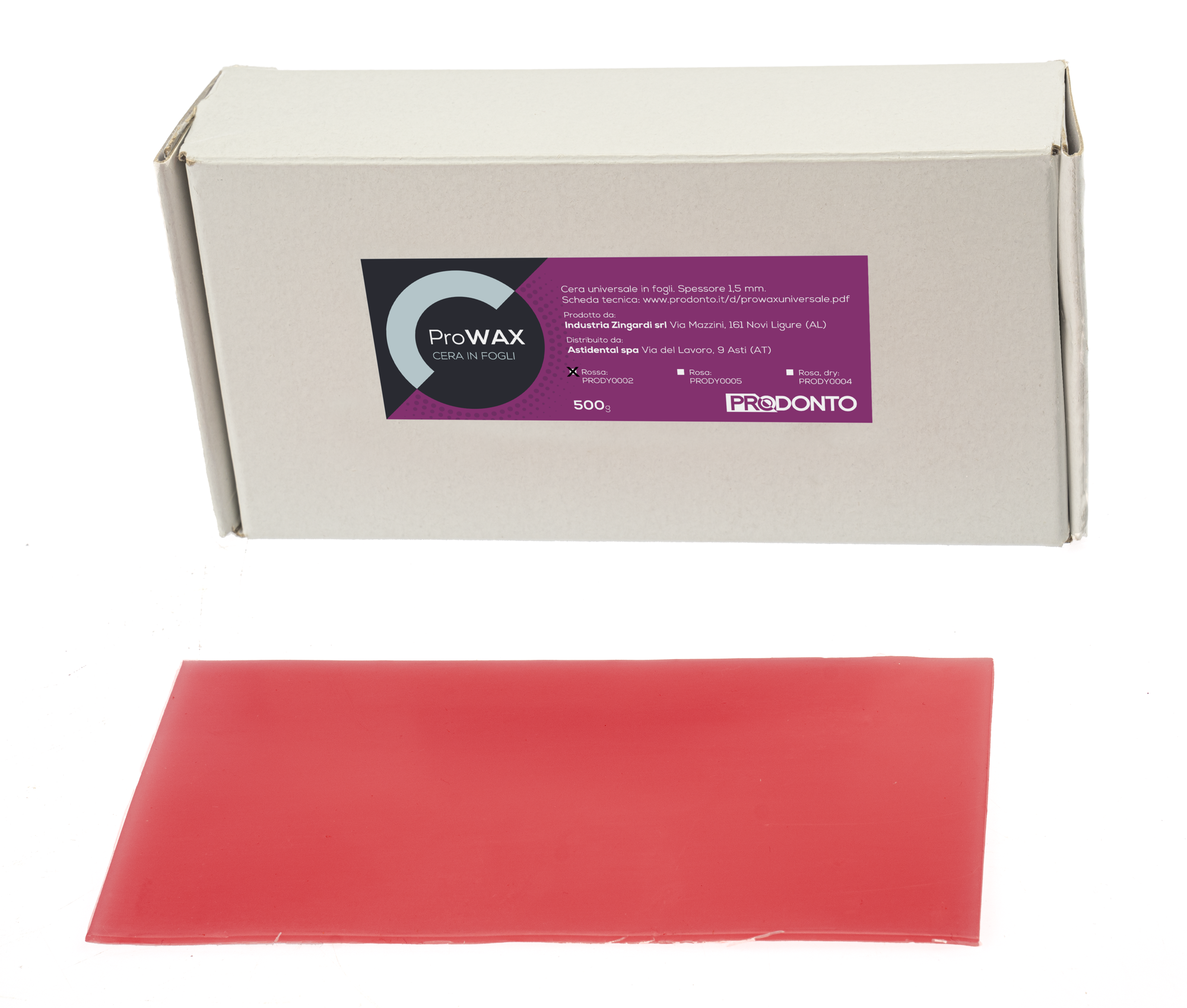 UNIVERSAL WAX red sheets 500 gr