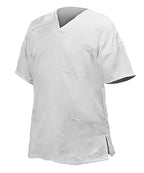 CASACA hombre blanca m/c cuello V bolsillos M