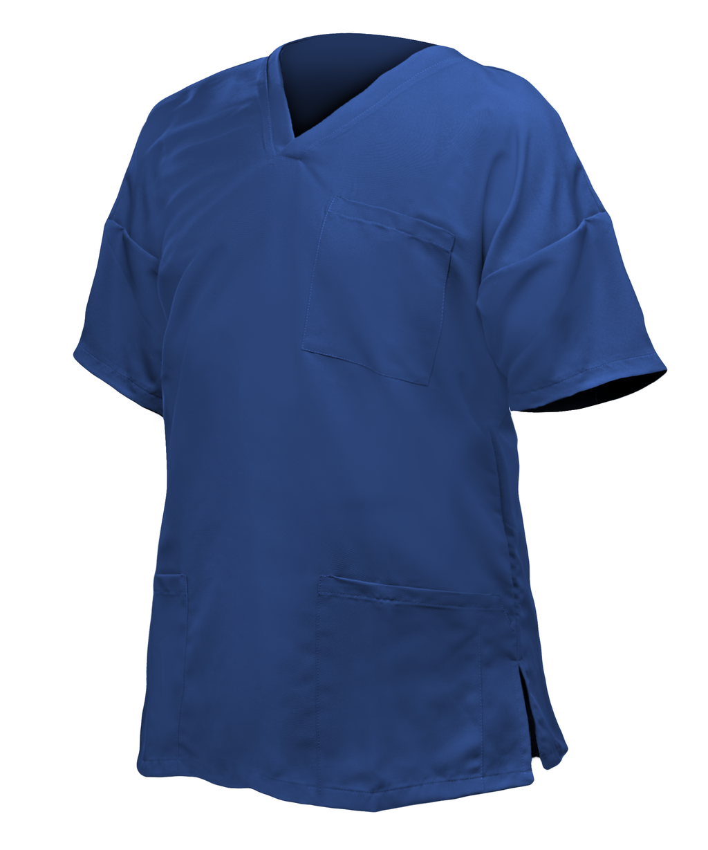 CASACA hombre azul. m/c cuello V bolsillos S