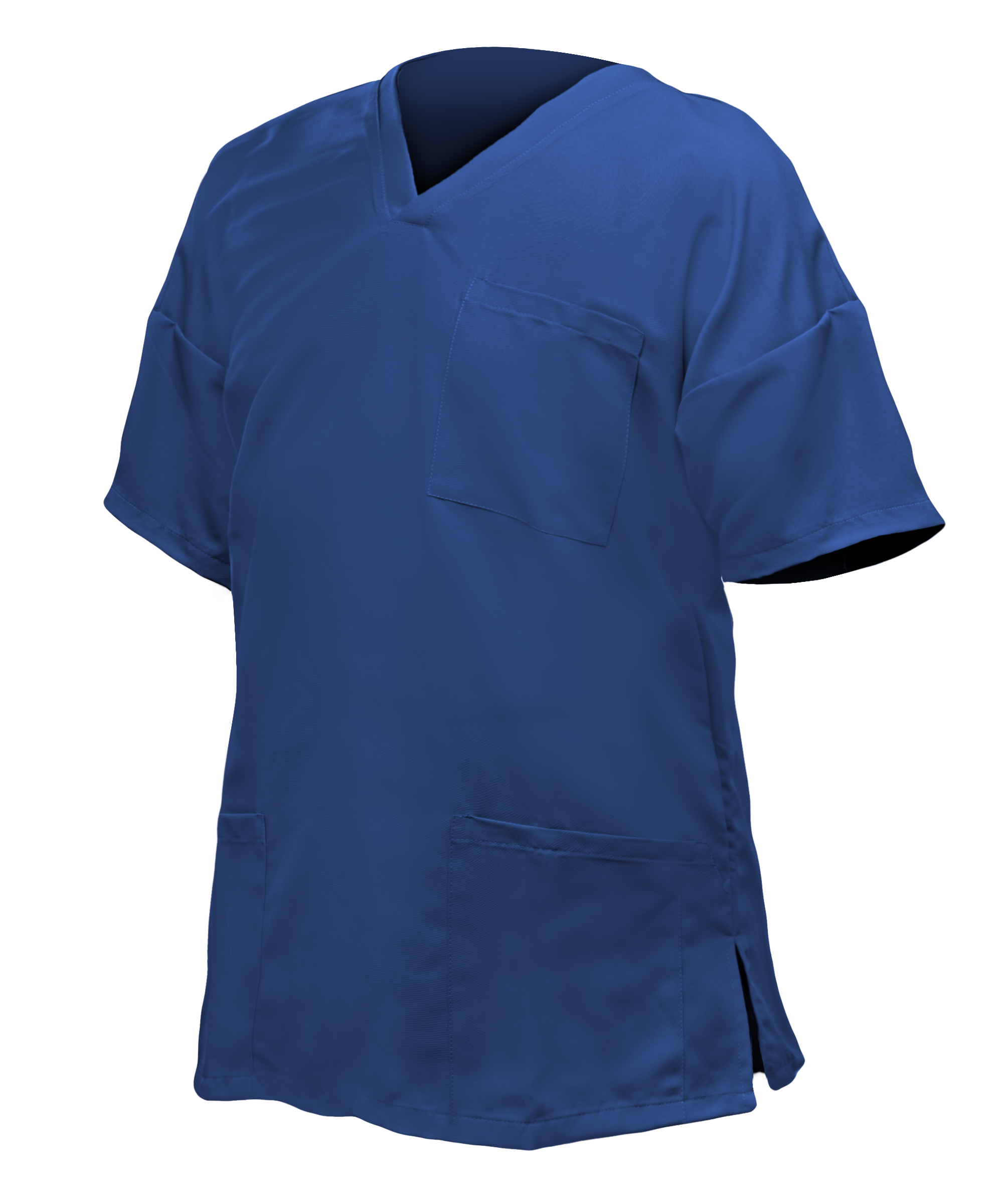 CASACA hombre azul. m/c cuello V bolsillos XL