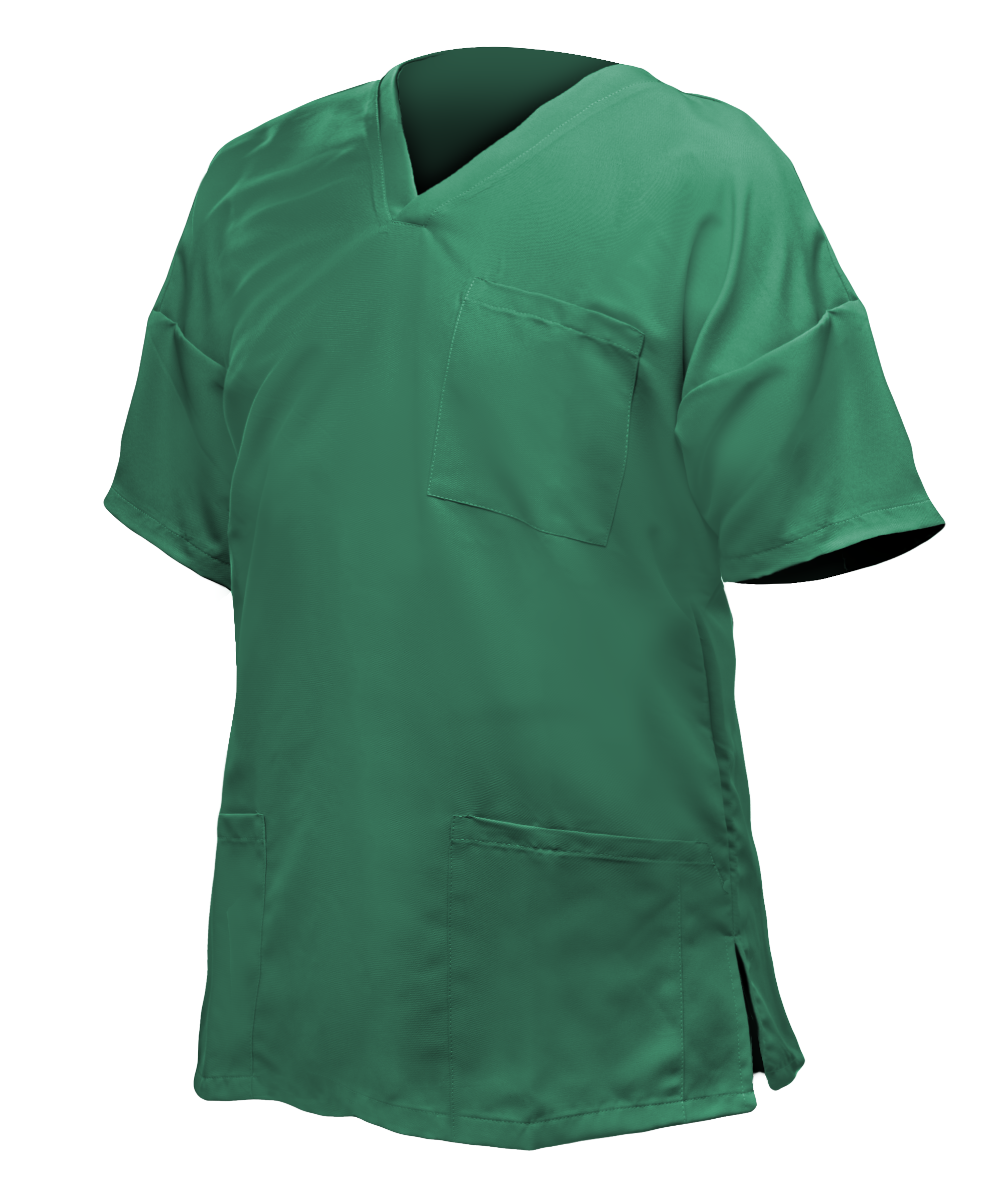 CASACA hombre verde oscuro m/c cuello V bolsillos L