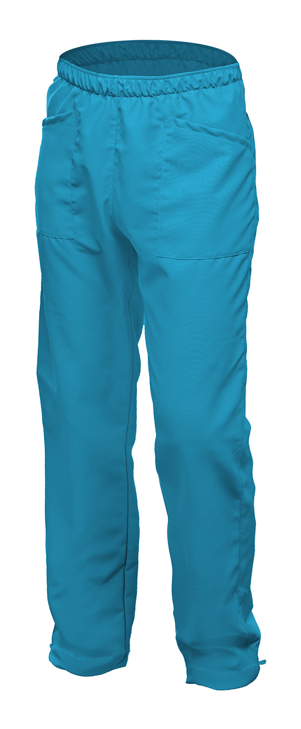 PANTALON unisex turquesa bolsillos elastico XL