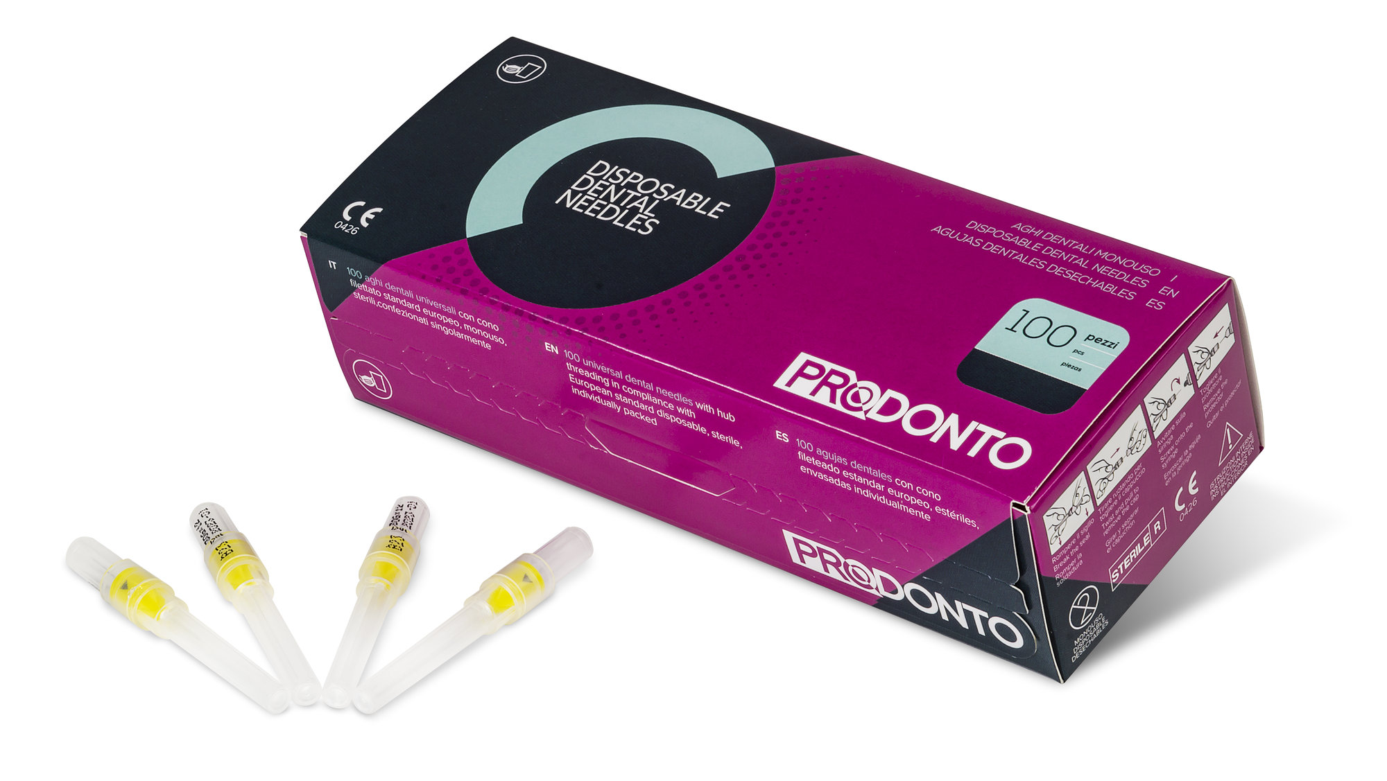 AGUJAS PRODONTO 30G 0,3x25 mm 100 ud