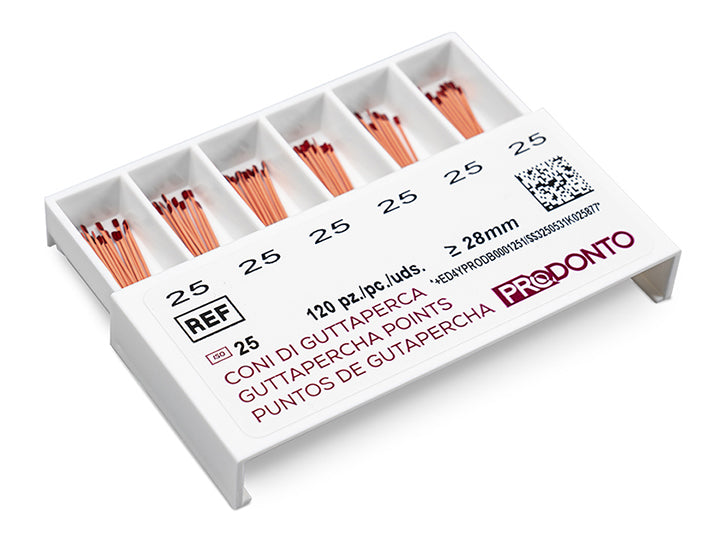PUNTAS GUTAPERCHA PRODONTO 28mm nº 35 120 ud