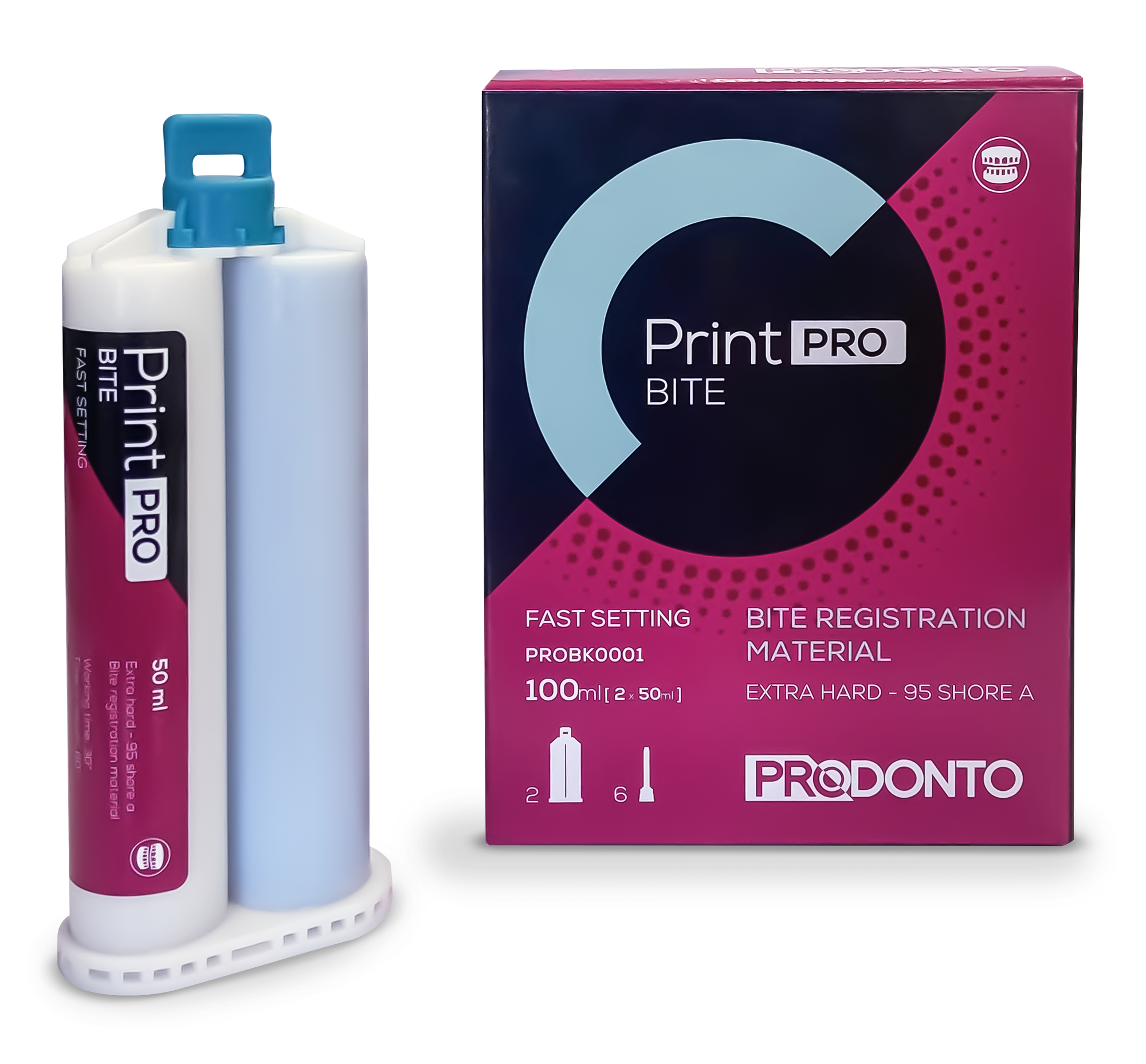 PRINT registro de mordida 2 x 50 ml + 6 puntas