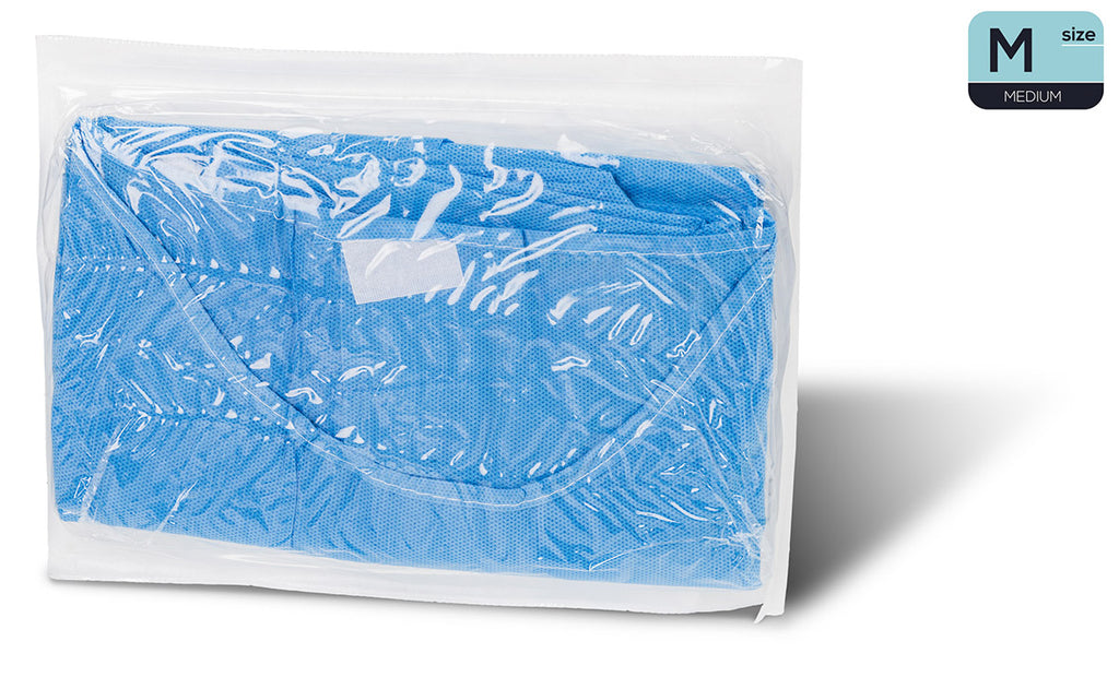 BATA PROTECTORA PRODONT microfibra blau clar no esteril c/puny M 10 u