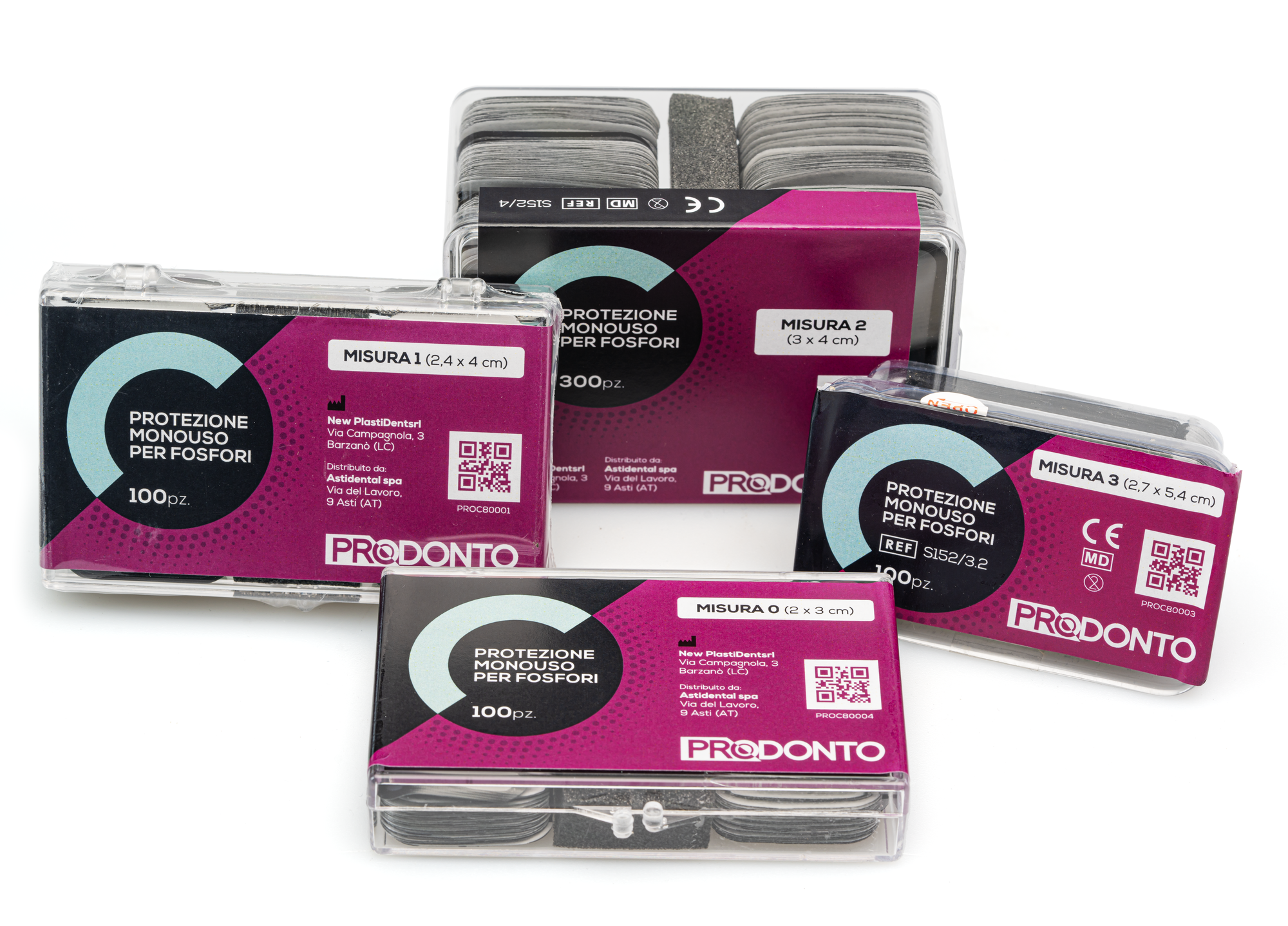 FUNDAS PROTECTORAS p/placas de fosforo 2x3 cm 100 ud