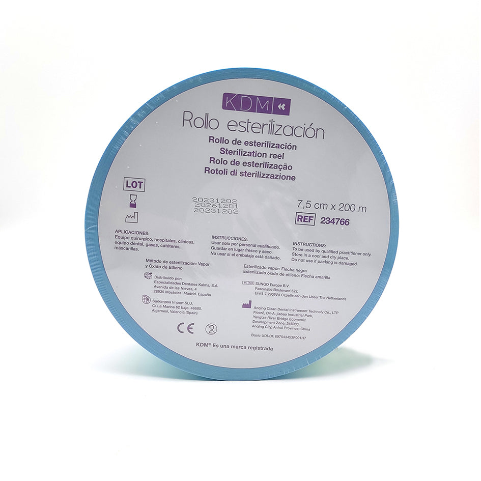 KDM STERILIZING ROLL 7.5cm x 200m
