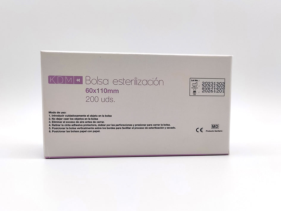 BOLSAS ESTERILIZAR KDM 6x11 cm 200 ud
