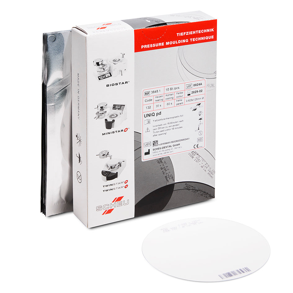 UNIQ+ pd plancha alineadora transparente 0.5x125 mm 10 ud