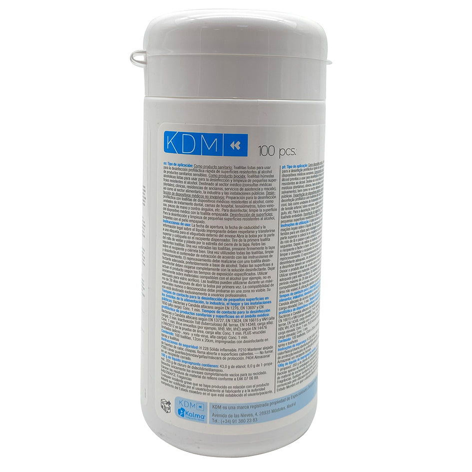 DISPENSADOR TOALLITAS DESINFECTANTES KDM 13x20 cm 100 ud