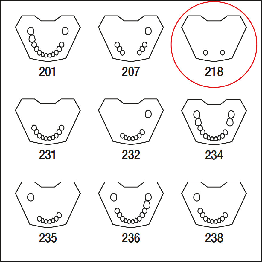 ANA4TUKV218 mandibula c/dentado parcial