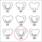 ANA4TUKV236 mandibula c/dentado parcial