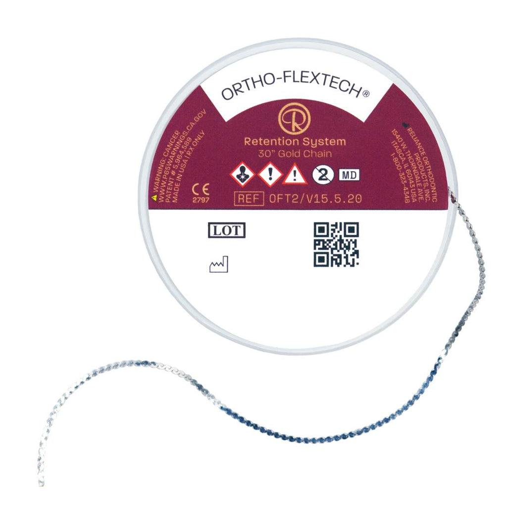 ORTHO FLEXTECH retenedor lingual oro rollo 75 cm