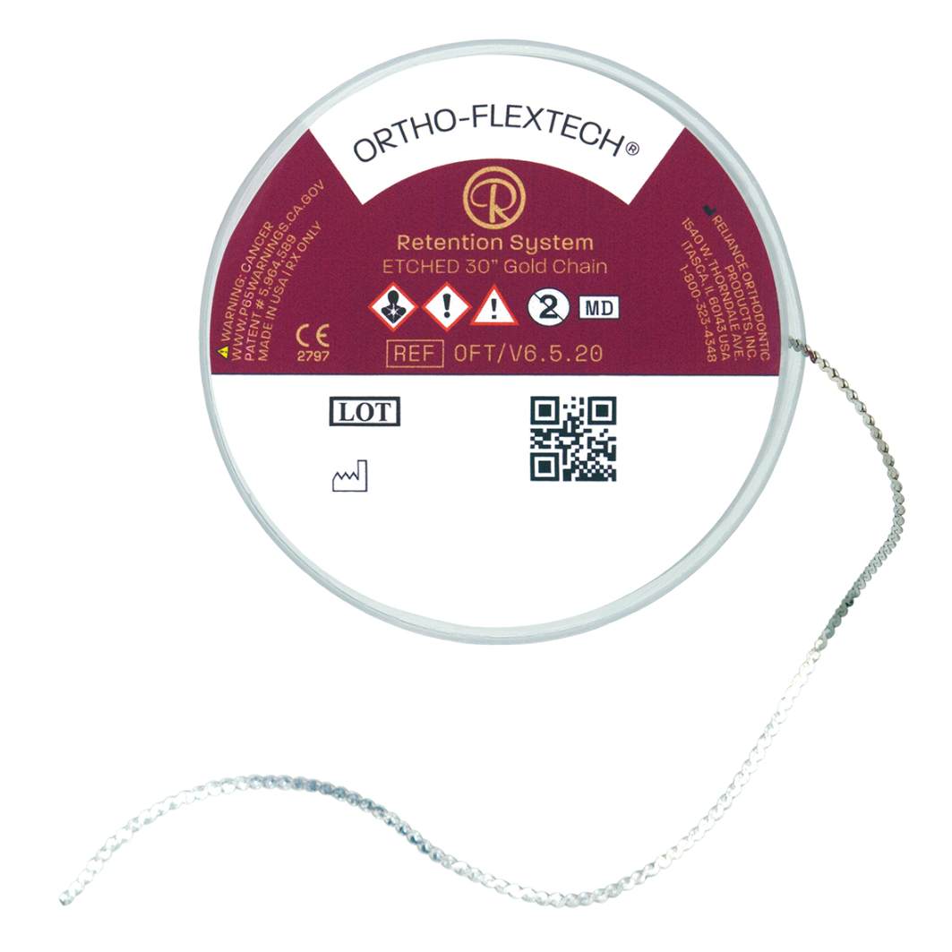 ORTHO FLEXTECH retenedor lingual oro rollo 75 cm