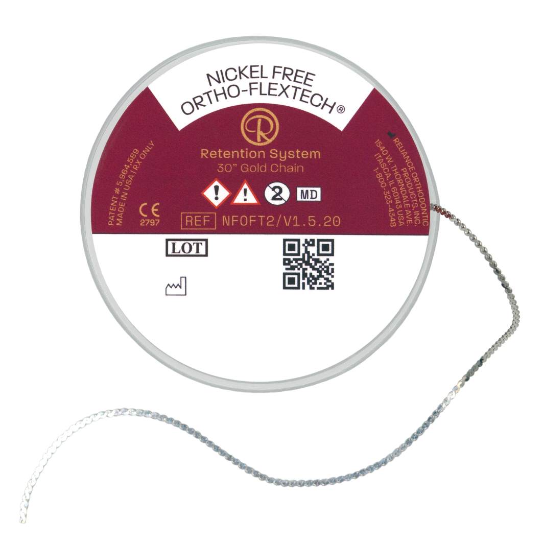 ORTHO FLEXTECH lingual retainer white gold nickel free 75 cm