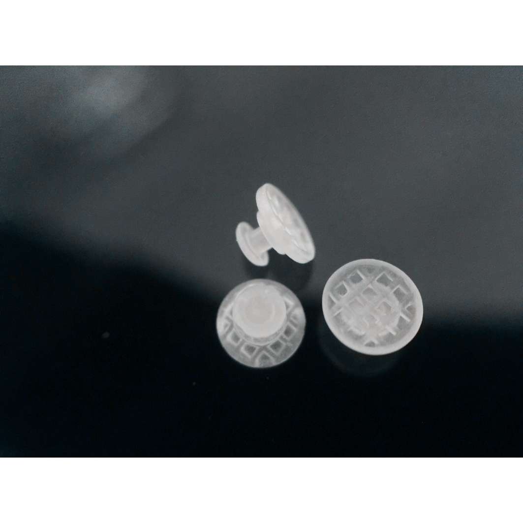 10 units round ceramic lingual button, direct cemented