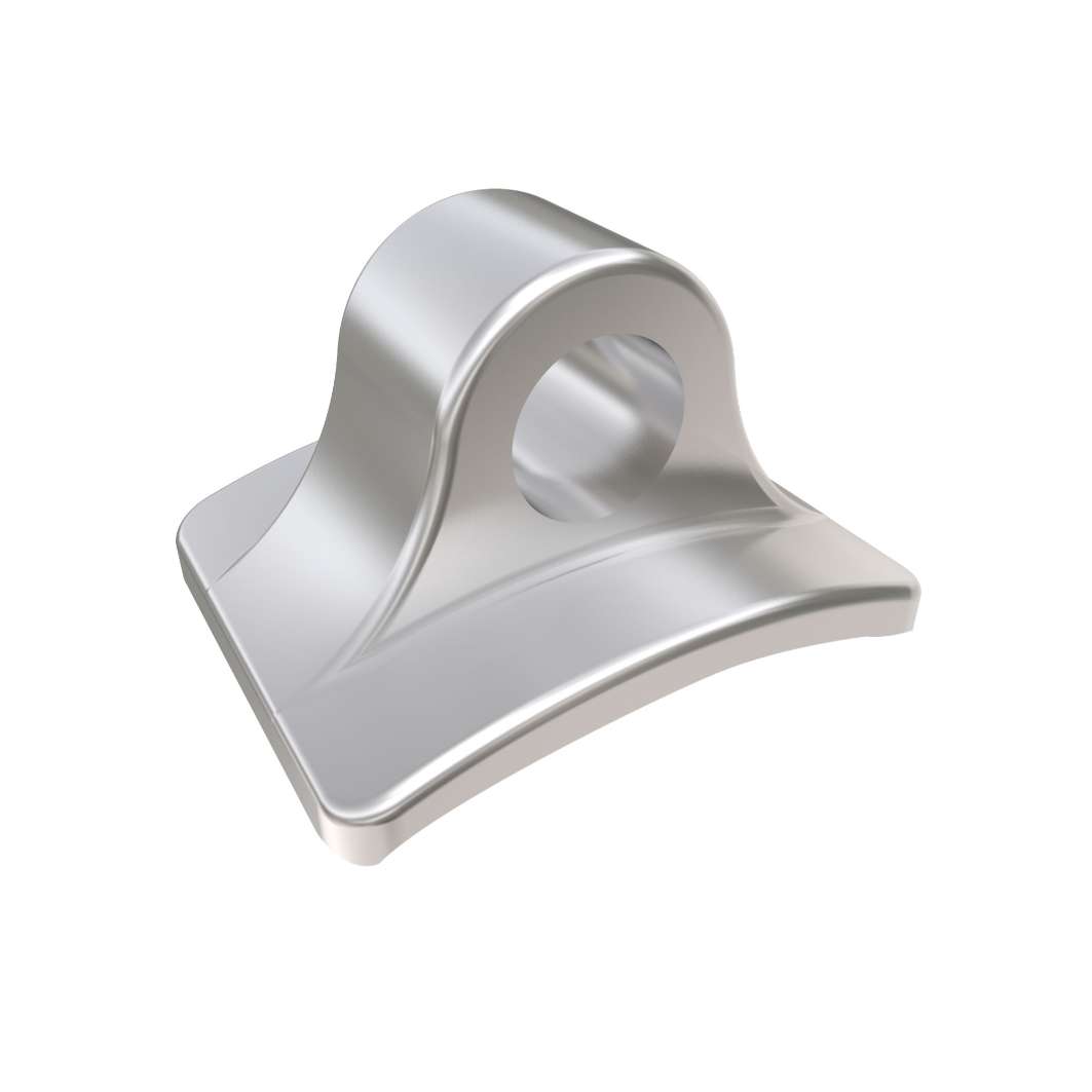 BOTON LAZO adh.directa base curva rectangular 10ud