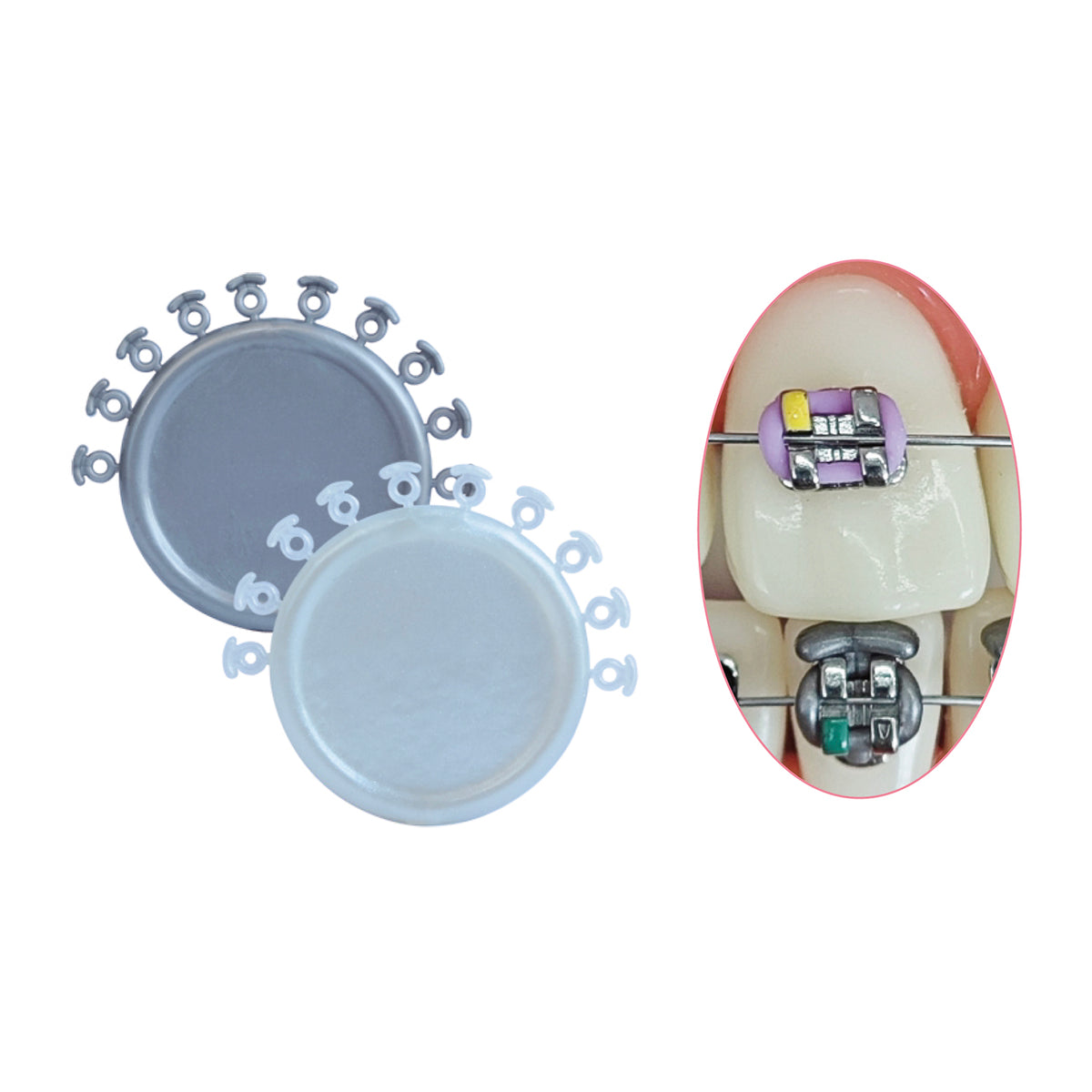 LLIGADURA ELÀSTICA trans. c/coixinet protector 100 u.