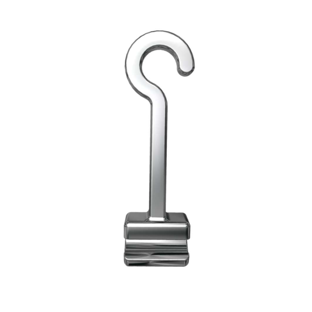 GANXO crimpeable corb cap a esquerra 6,8 mm 10ud