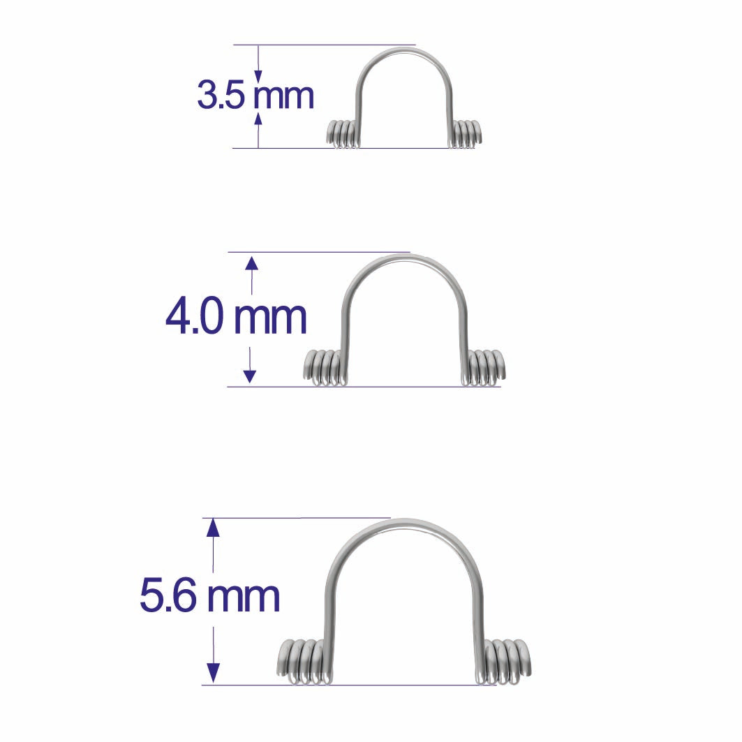 RESORTE WARREN acero inox. grande hasta 017x025  10ud