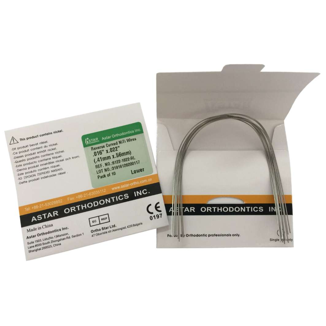 ARC NiTi corba reversa 019x025 sup 10ud
