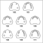 AN4 TWOKV 105 encia simp p/maxilar dent parc.7 54321-12345 7