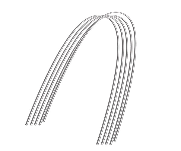 ARCO NITI KDM natural rectang s-elastico 0,17x0,22 inf 10 ud