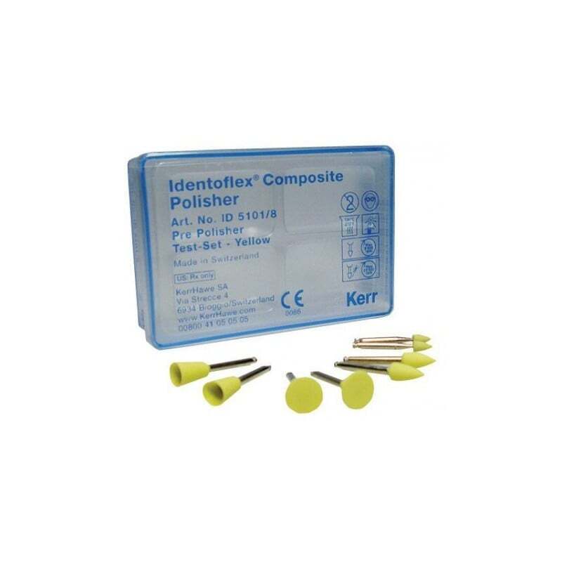 IDENTOFLEX pre-pulido composite amarillo disco 12 ud